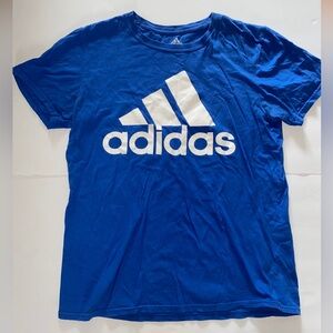 Adidas blue boyfriend tee